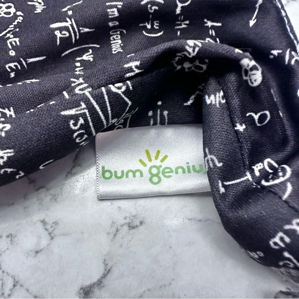 Bum Genius Outing Cloth Diaper Wet Bag Albert Math Medium Holds 3-5 Diapers